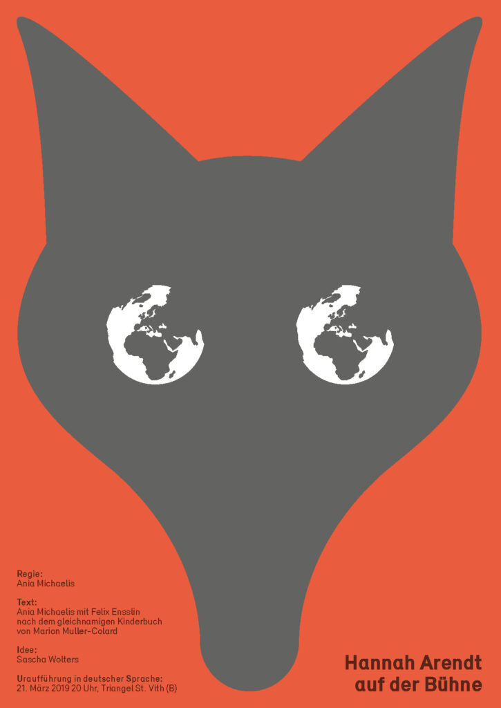 Hannah Arendt - AGORA-THEATER_Plakat